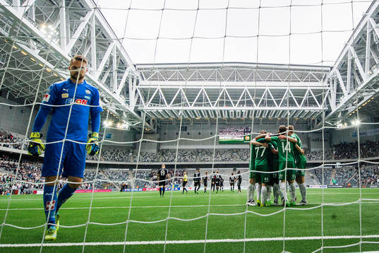 Hammarbys spelare jublar
