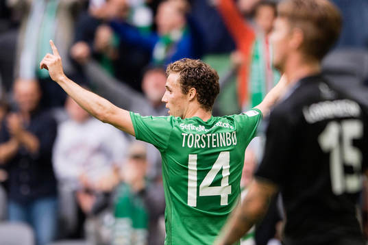 Hammarbys Fredrik Torsteinbö jublar