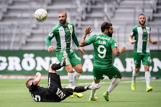 Örebros Martin Lorentzson mot Hammarbys Kennedy