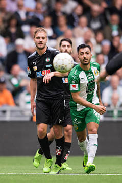 Örebros Johan Mårtensson och Hammarbys Jiloan Hamad