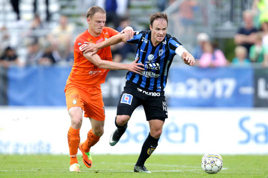 AFC Eskilstunas Simon Alexandersson  och Sirius Niklas