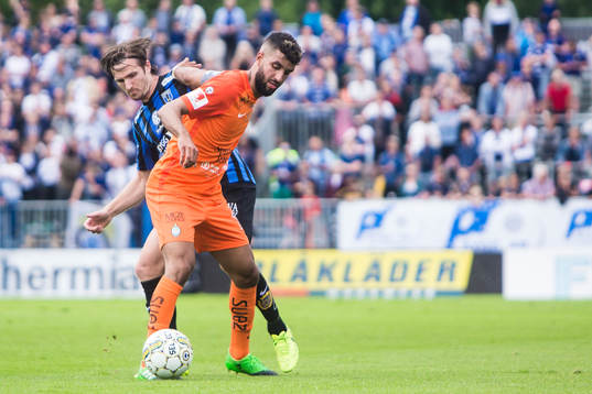 AFC Eskilstunas Omar Eddahri och Sirius Jesper Arvidsson