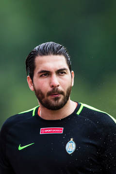 AFC Eskilstunas Målvakt Alireza Haghighi innan