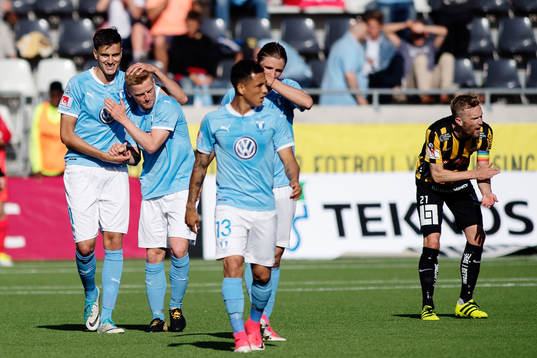 Malmö FFs Alexander Jeremejeff gjorde 0-1-målet och