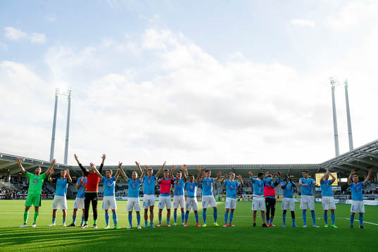 Malmö FFs spelare jublar
