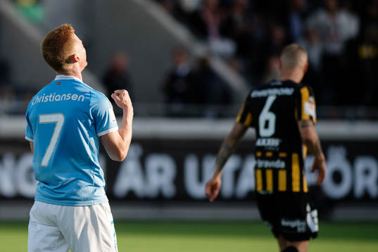 Malmö FFs Anders Christiansen jublar
