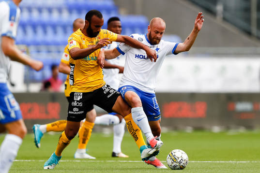 Elfsborgs Issam Jebali och Norrköpings Daniel Sjölund