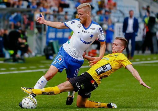 Norrköpings Filip Dagerstål och Elfsborgs Adam Lundqvist
