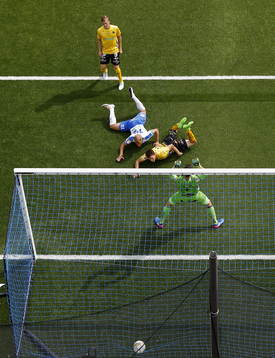 Mål 2-1 av Norrköpings Sebastian Andersson