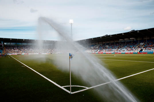 Östgötaporten innan fotbollsmatchen i Allsvenskan mellan