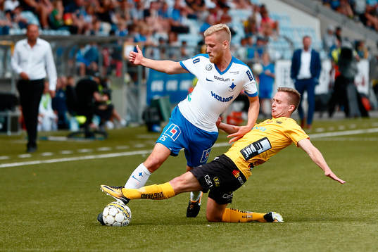 Norrköpings Filip Dagerstål och Elfsborgs Adam Lundqvist