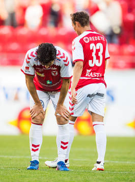 Kalmars Marko Biskupovic och Adrian Edqvist deppar