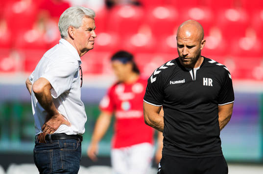 Kalmars tränare Nanne Bergstrand och assisterende tränare