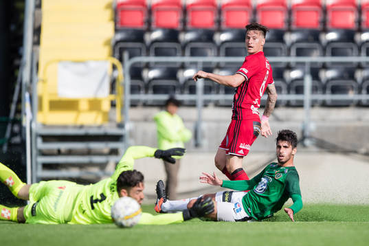 Östersunds Jamie Hopcutt deppar