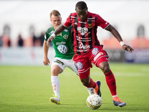 Östersunds Alhaji Gero mot Jönköpings Stian Aasmundsen