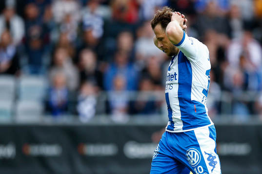 IFK Göteborgs Tobias Hysen  deppar