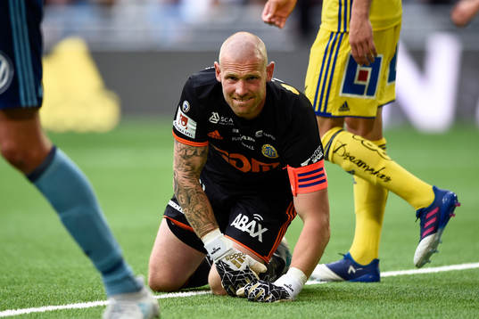 Sundsvalls målvakt Tommy Naurin deppar