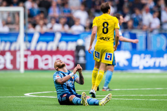 Djurgårdens Magnus Eriksson deppar
