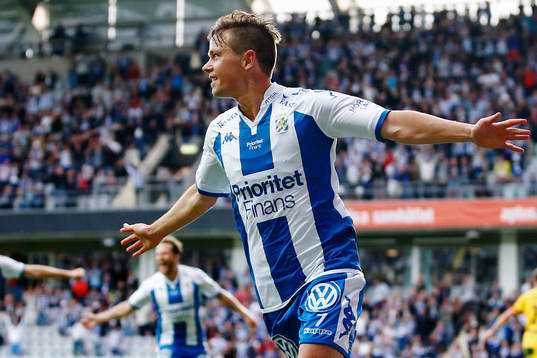 IFK Göteborgs Mads Albaek jublar