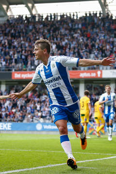 IFK Göteborgs Mads Albaek jublar