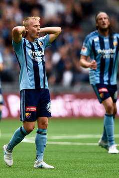 Djurgårdens Elliot Käck deppar