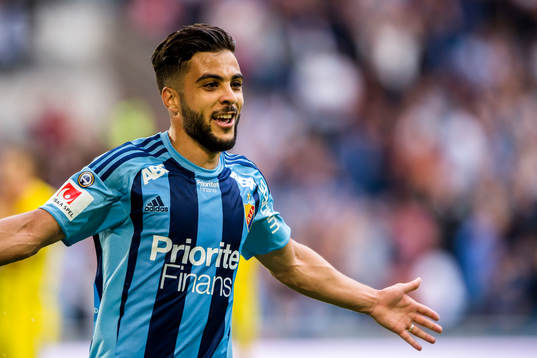 Djurgårdens Othman El Kabir jublar