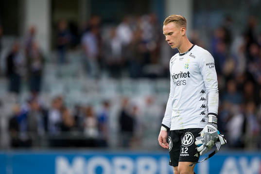 IFK Göteborgs målvakt Pontus Dahlberg deppar