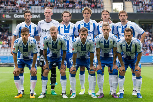 IFK Göteborgs startelva innan fotbollsmatchen i