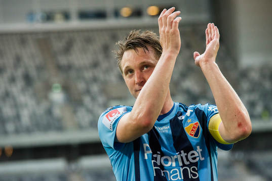 Djurgårdens Kim Källström jublar