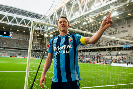 Djurgårdens Kim Källström jublar