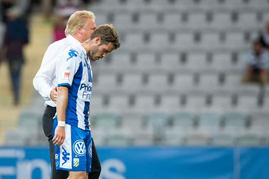 IFK Göteborgs Emil Salomonsson och tränare Jörgen