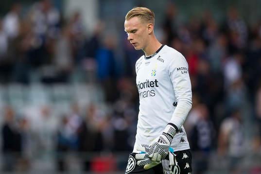 IFK Göteborgs målvakt Pontus Dahlberg deppar