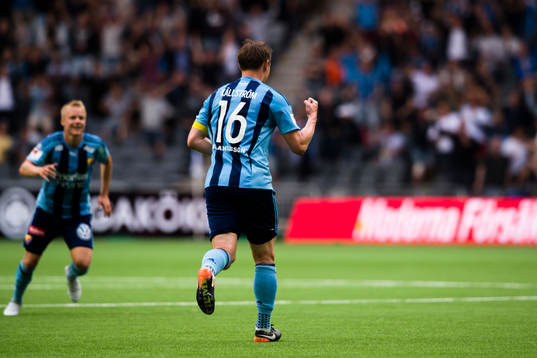 Djurgårdens Kim Källström jublar
