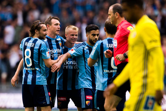 Djurgårdens Kim Källström jublar