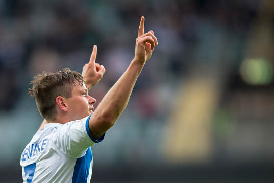 IFK Göteborgs Mads Albaek jublar