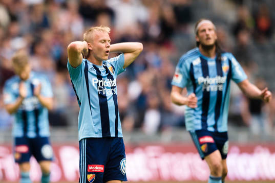 Djurgårdens Elliot Käck deppar