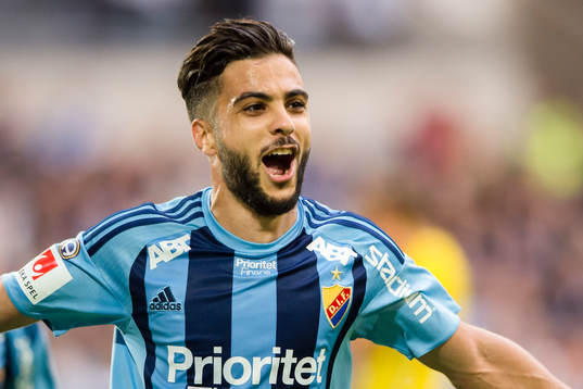 Djurgårdens Othman El Kabir jublar