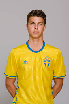 Melvin Mårtensson Almevid i P17/00-landslaget