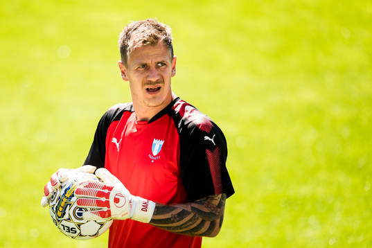 Malmö FFs målvakt Johan Dahlin