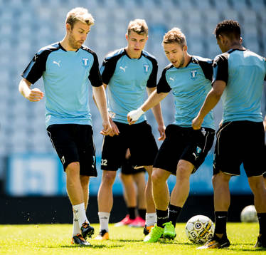 Malmö FFs Rasmus Bengtsson, Mattias Svanberg och Anton