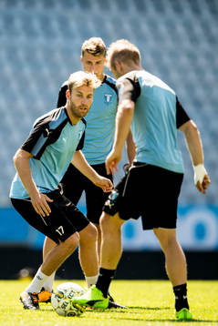Malmö FFs Rasmus Bengtsson och Mattias Svanberg