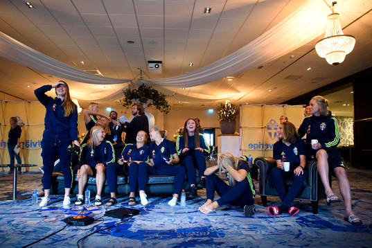 Kosovare Asllani, Jonna Andersson, Fridolina Rolfö,