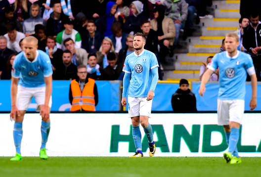 Malmö FFs Lasse Nielsen deppar