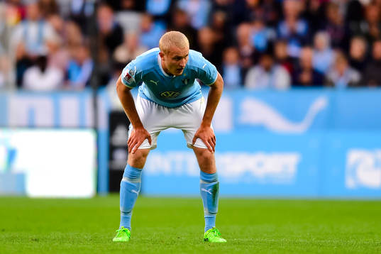Malmö FFs Franz Brorsson  deppar