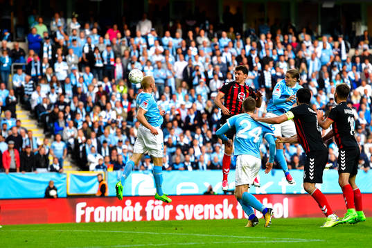 Malmö FFs Franz Brorsson gör 1-1