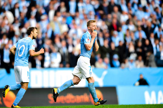Malmö FFs Anders Christiansen deppar