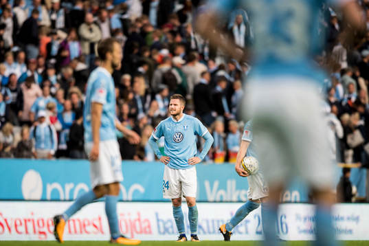 Malmö FFs Lasse Nielsen deppar