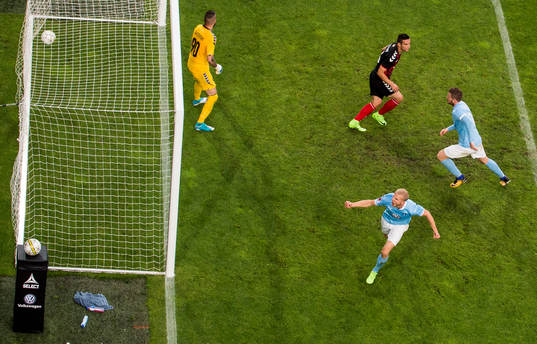 Malmö FFs Franz Brorsson jublar