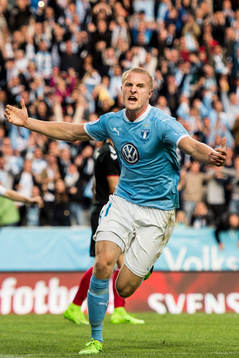 Malmö FFs Franz Brorsson jublar