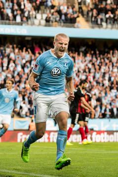 Malmö FFs Franz Brorsson jublar